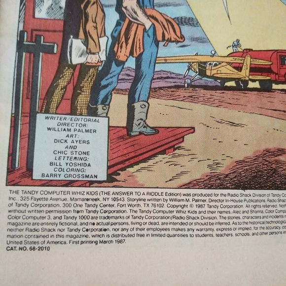 Tandy Computer Whiz Kids Comic Book - Picture 2 of 4